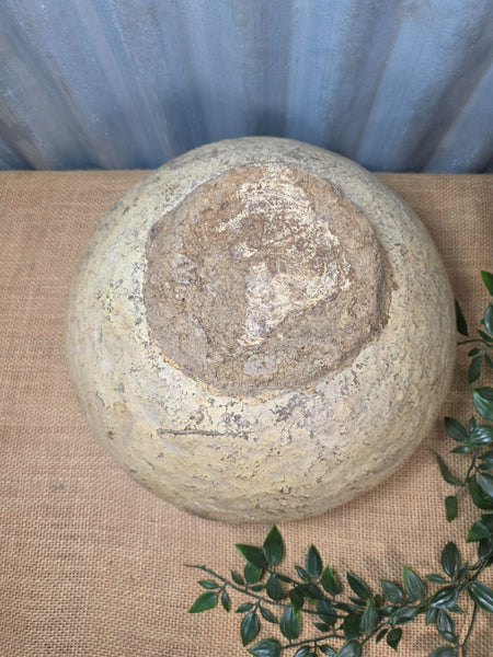 Vintage Rustic Wabi Sabi Paper Mache Bowl Dish
