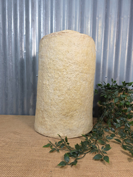 Vintage Rustic Wabi Sabi Paper Mache Dry Flower Vase