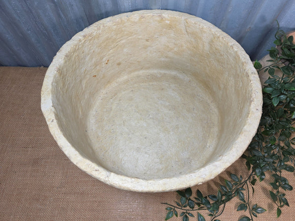 Vintage Rustic Wabi Sabi Paper Mache Bowl Dish