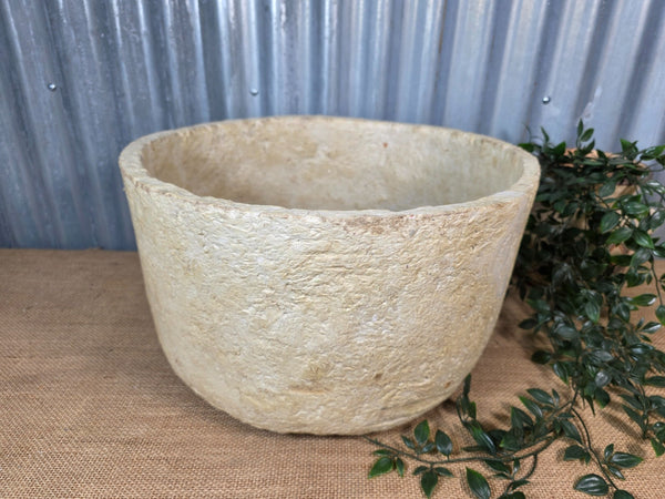 Vintage Rustic Wabi Sabi Paper Mache Bowl Dish