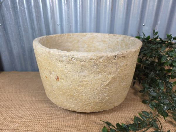 Vintage Rustic Wabi Sabi Paper Mache Bowl Dish