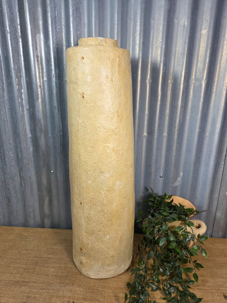 Vintage Rustic Wabi Sabi Paper Mache Dry Flower Vase