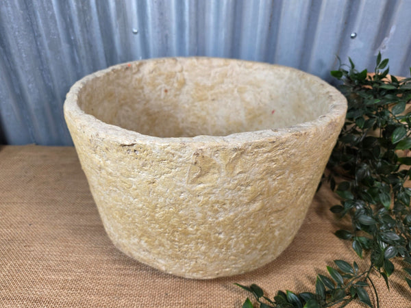 Vintage Rustic Wabi Sabi Paper Mache Bowl Dish