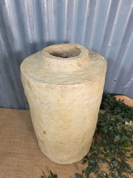 Vintage Rustic Wabi Sabi Paper Mache Dry Flower Vase