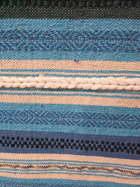 Large Hand Made Bohemian Boho Moroccan Berber Style 4ft  6ft Wool And Cotton Rug