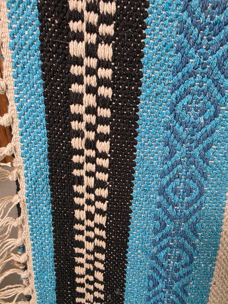 Large Hand Made Bohemian Boho Moroccan Berber Style 4ft  6ft Wool And Cotton Rug