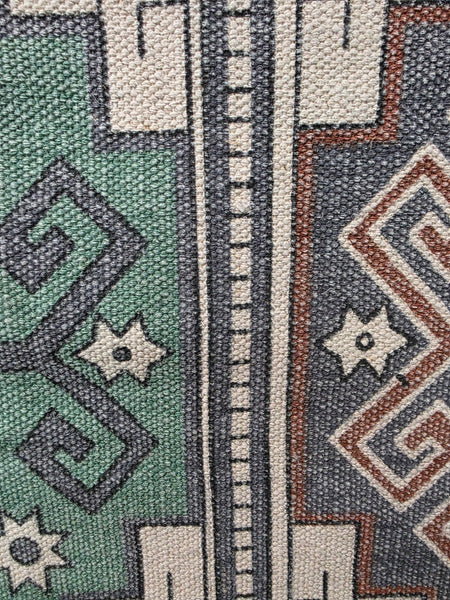 Large Hand Made Bohemian Boho Turkish Style Kilim 4ft  6ft Cotton Rug