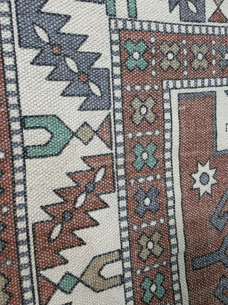 Large Hand Made Bohemian Boho Turkish Style Kilim 4ft  6ft Cotton Rug