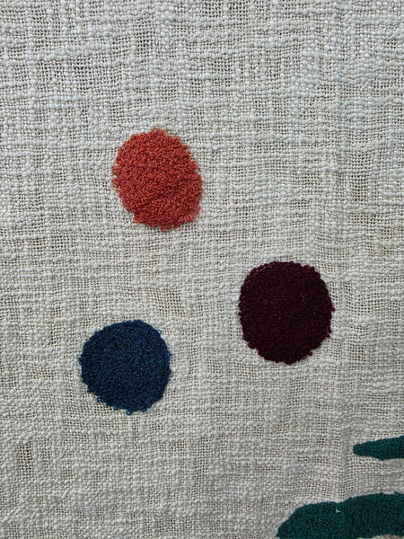 Large 100% Cotton Hand Woven Boho Bohemian Tufted Throw