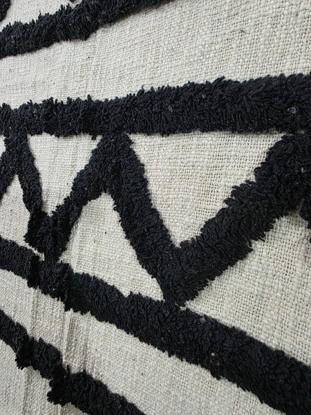 Large 100% Cotton Hand Woven Boho Bohemian Tufted Throw