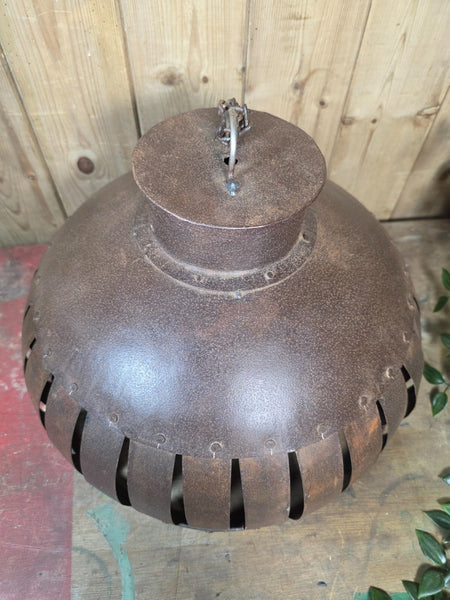 Large Rustic Industrial Reclaimed Metal Ceiling Pendant light Shade