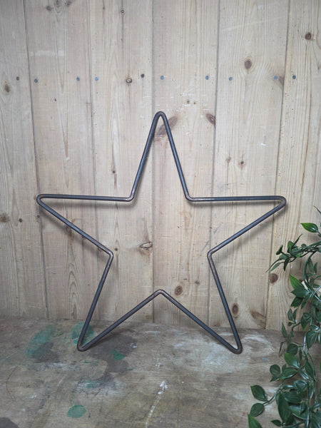 Large Heavy Duty Rustic Reclaimed Metal Star Home Garden Decor