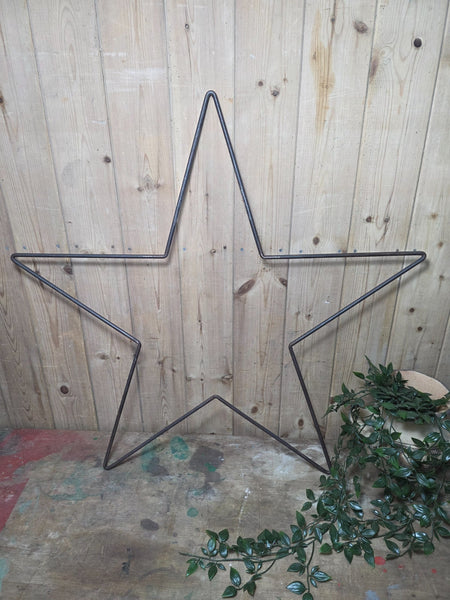 XL Large Heavy Duty Rustic Reclaimed Metal Star Home Garden Decor