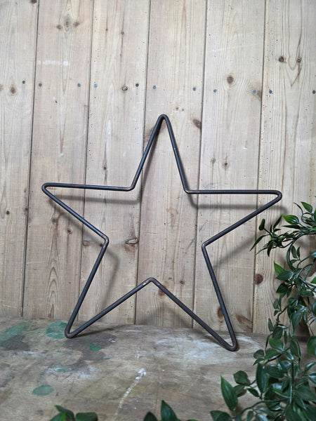 Large Heavy Duty Rustic Reclaimed Metal Star Home Garden Decor