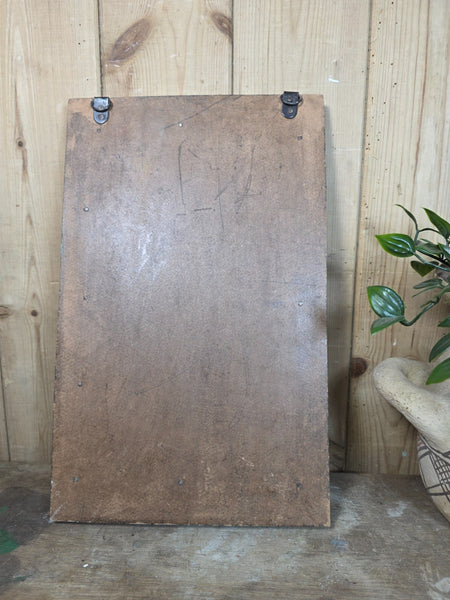 Vintage Rustic Indian Wooden Temple Wall Mirror Bathroom Hallway Kitchen