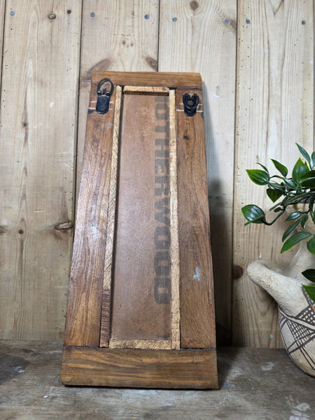 Vintage Rustic Indian Wooden Temple Wall Mirror Bathroom Hallway Kitchen