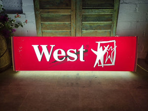 Vintage West Cigarettes Light Up Advertising Sign Box  Bar Mancave McLaren F1