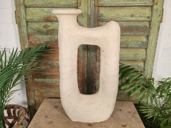 Modern Rustic Hand Made Moroccan Artisan Pottery Sculpture