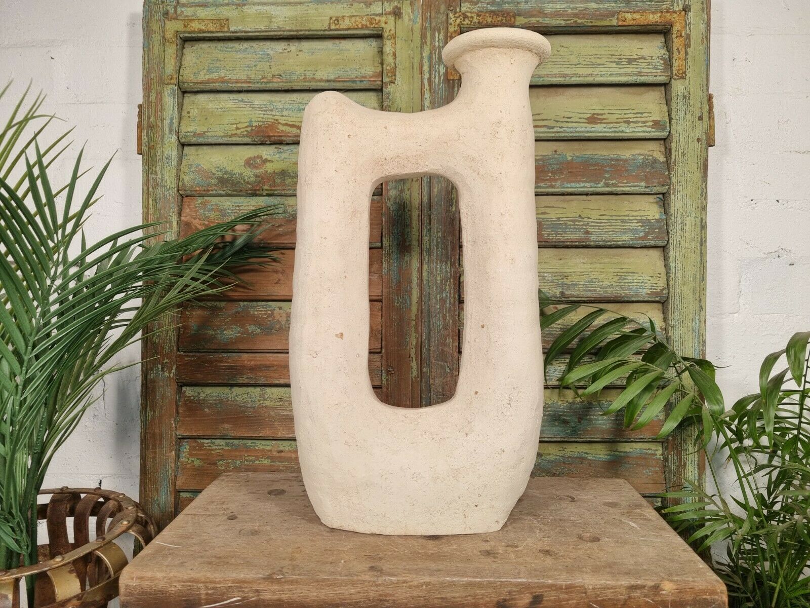 Modern Rustic Hand Made Moroccan Artisan Pottery Sculpture