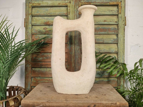 Modern Rustic Hand Made Moroccan Artisan Pottery Sculpture