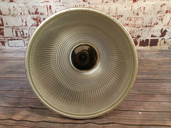 Vintage Industrial Holophane Prismpack Ceiling Factory Light