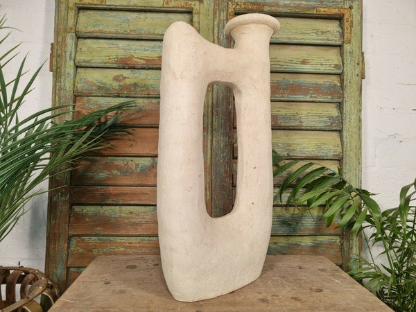 Modern Rustic Hand Made Moroccan Artisan Pottery Sculpture
