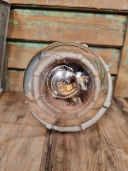 Vintage Industrial US Navy Crouse & Hinds Explosion Proof Bulkhead Light Lamp