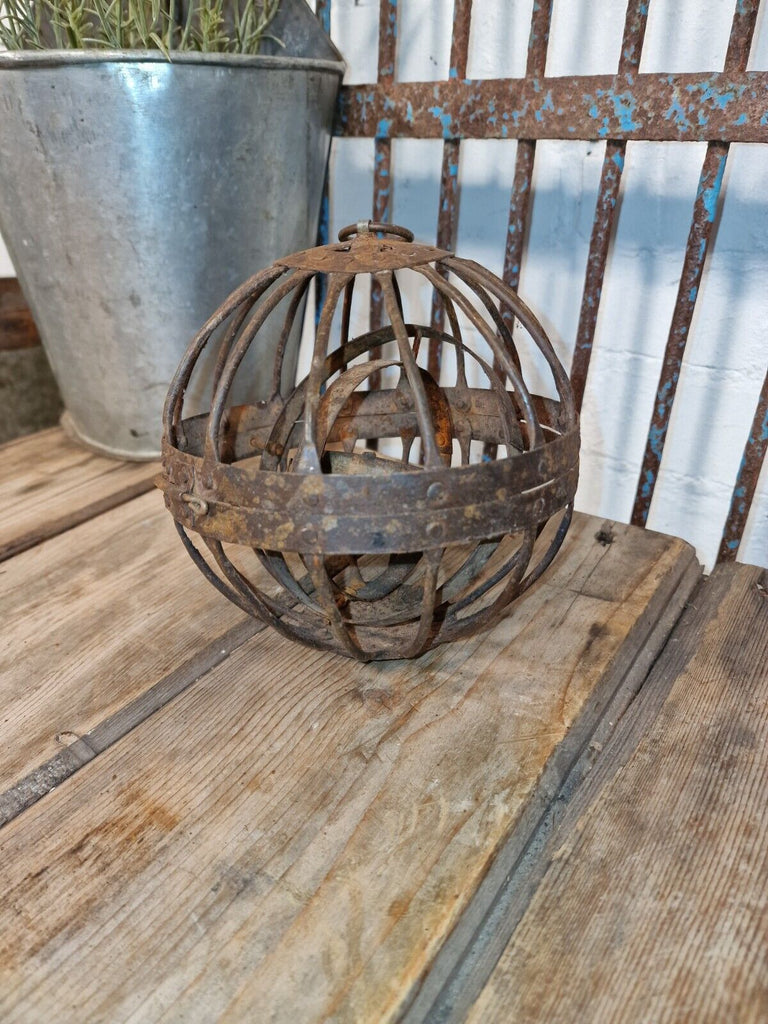 Antique Whaling Ships Gimbal Gimble Globe Oil Lamp Light Bucks