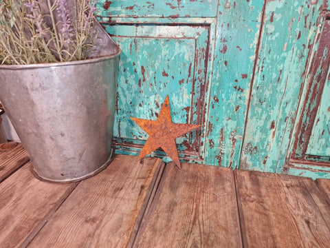 Rustic Reclaimed Vintage Rusty Metal Star Home Garden Wall Decor