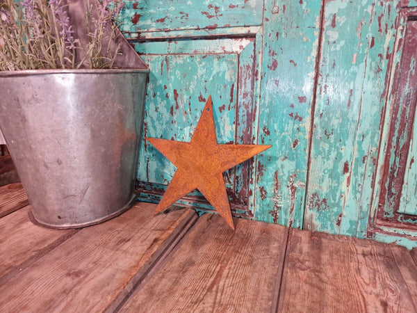 Rustic Reclaimed Vintage Rusty Metal Star Home Garden Wall Decor