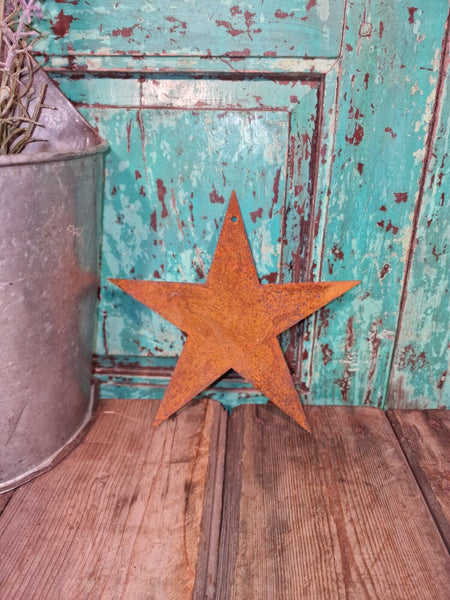 Rustic Reclaimed Vintage Rusty Metal Star Home Garden Wall Decor
