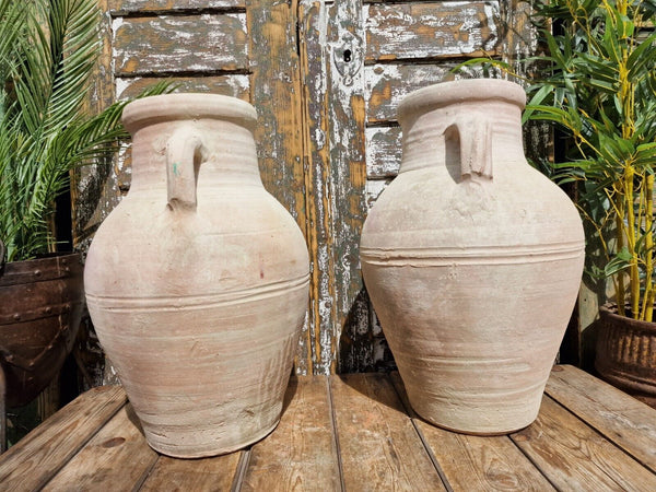 Large Rustic Mediterranean Terracotta Garden Amphora Plant Pot Urn Olive Jar