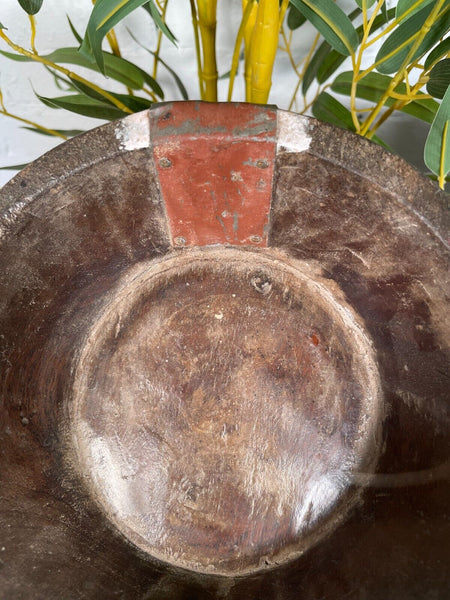 Antique Vintage Hand Carved Indian Small Mortar Salt Spice Soap Dish Candle Bowl