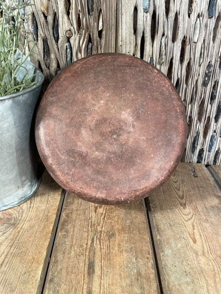 Vintage Rustic Hand Made Indian Clay Stone Bowl Dish