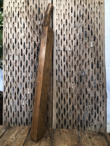 Vintage Antique Primitive Rustic Hungarian Wooden Carved Ribbed Wash Board