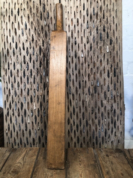 Vintage Antique Primitive Rustic Hungarian Wooden Carved Ribbed Wash Board