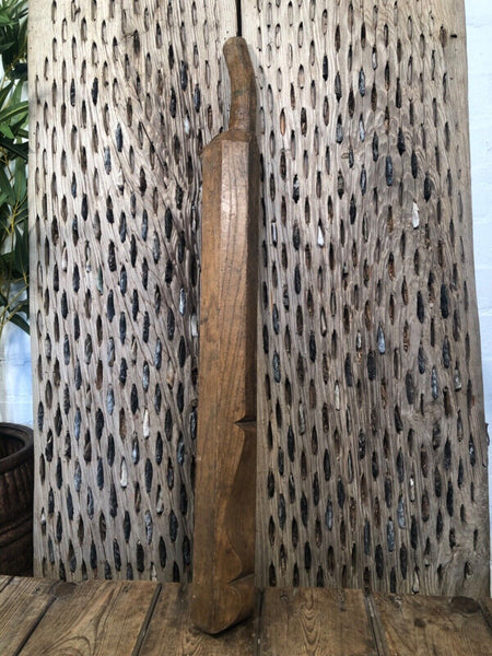 Vintage Antique Primitive Rustic Hungarian Wooden Carved Ribbed Wash Board