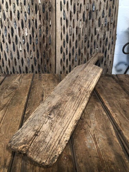 Vintage Antique Primitive Rustic Hungarian Wooden Carved Ribbed Wash Board