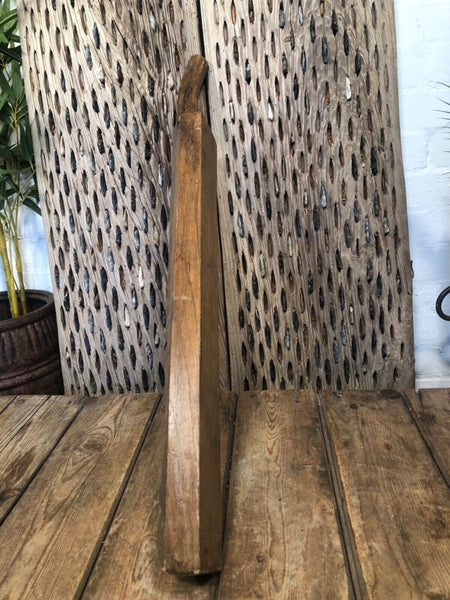 Vintage Antique Primitive Rustic Hungarian Wooden Carved Ribbed Wash Board
