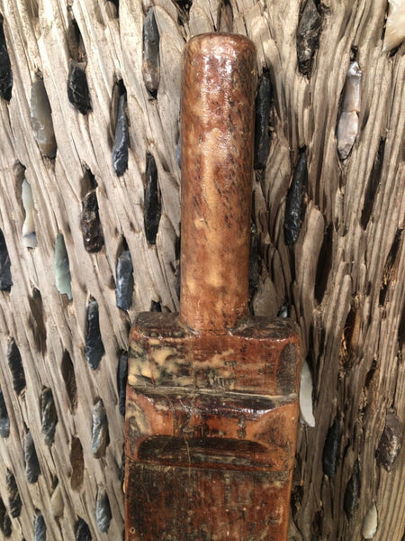 Vintage Antique Primitive Rustic Hungarian Wooden Carved Ribbed Wash Board
