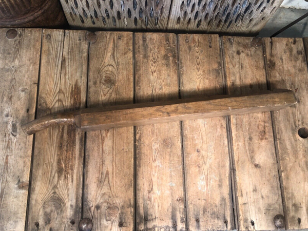 Vintage Antique Primitive Rustic Hungarian Wooden Carved Ribbed Wash Board