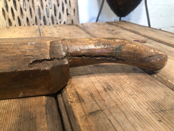 Vintage Antique Primitive Rustic Hungarian Wooden Carved Ribbed Wash Board