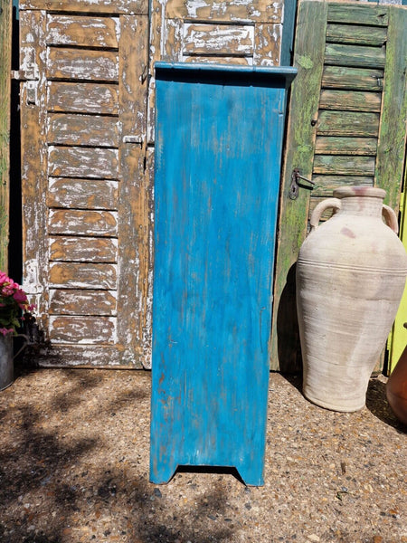 Antique Vintage Indian Blue  Wooden Storage Kitchen Bathroom Drinks Cabinet