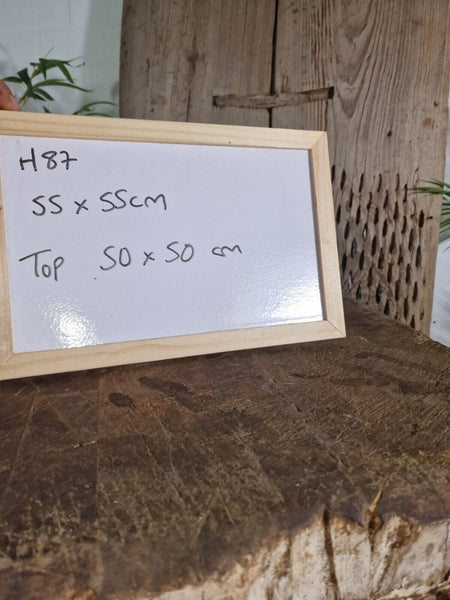 Vintage French Rustic Butchers Block On Stand