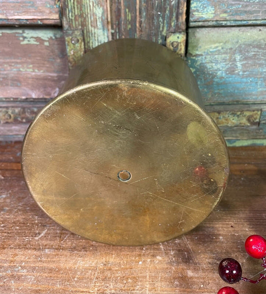Antique Vintage WW1 WW2 Brass Shell Case Trench Art