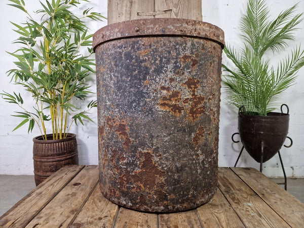 Large French Heavy Duty Industrial Factory Foundry Pot Olive Tree Garden Planter