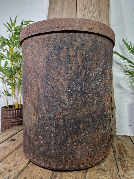 Large French Heavy Duty Industrial Factory Foundry Pot Olive Tree Garden Planter