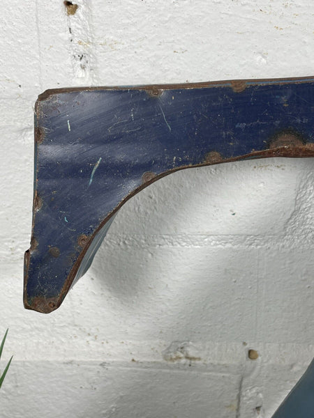 Letter Z Vintage Reclaimed Tin Metal Oil Drum Letters