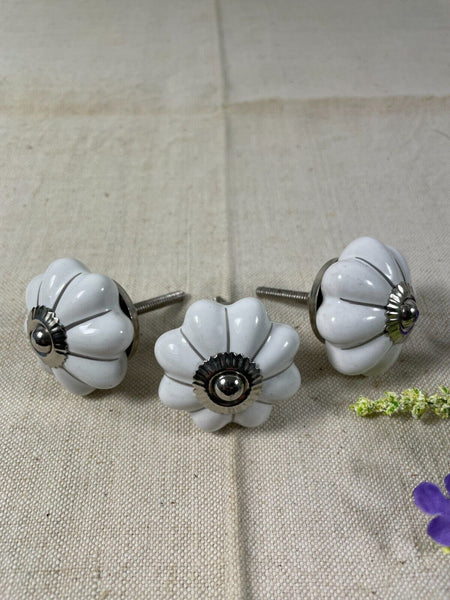 Vintage Ceramic Floral Kitchen Bathroom Bedroom Cupboard Drawer Door Knob Handle