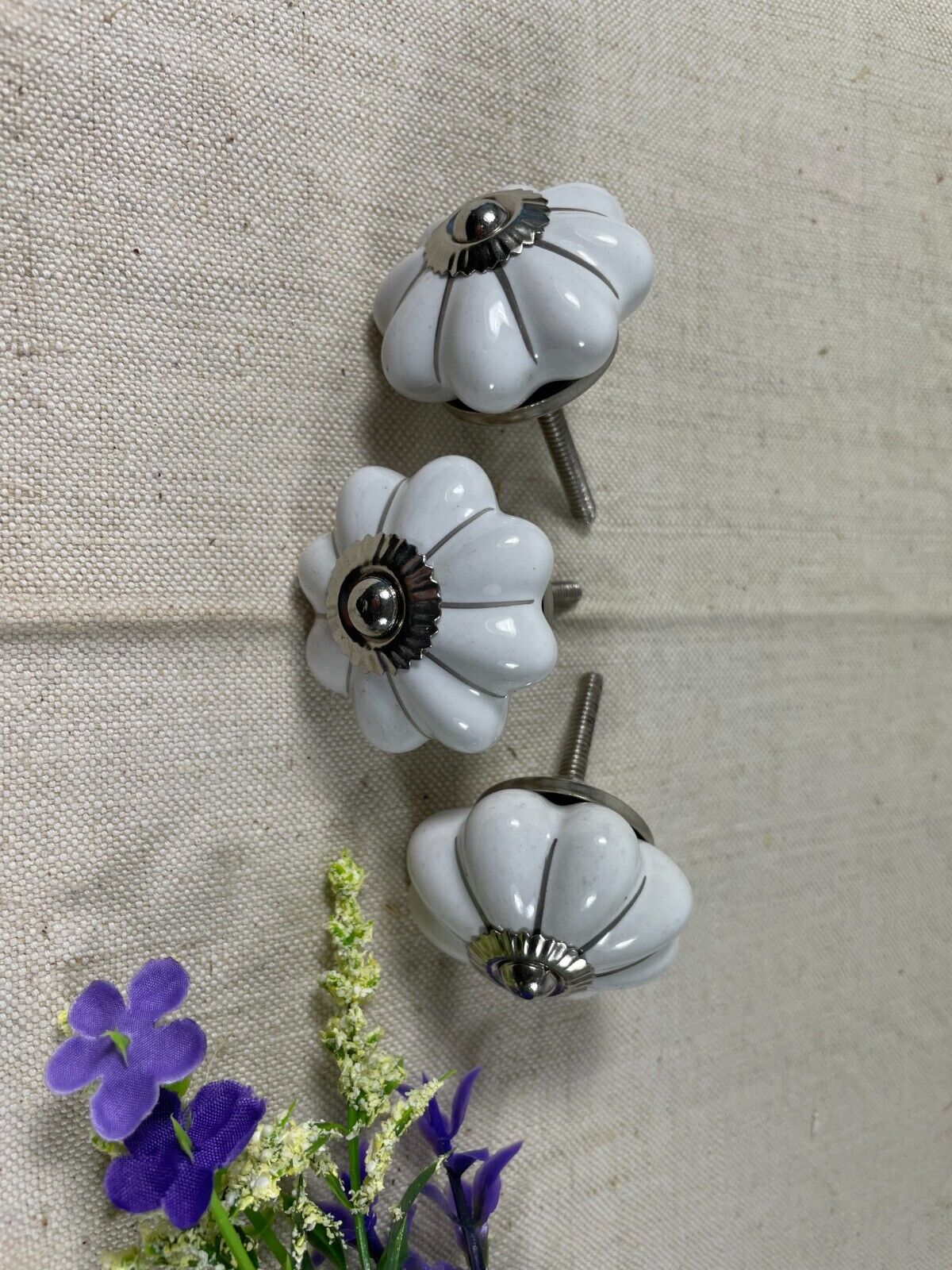 Vintage Ceramic Floral Kitchen Bathroom Bedroom Cupboard Drawer Door Knob Handle